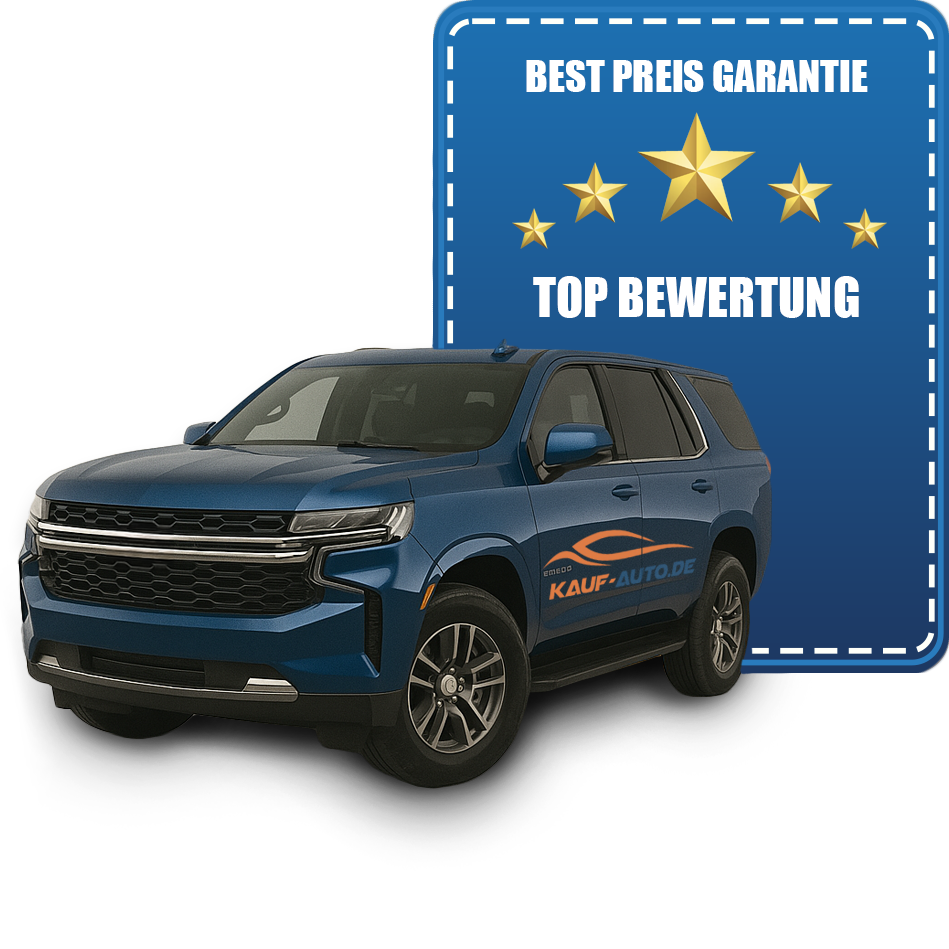 Auto mit Bewertungsschild Auto verkaufen mit Bestpreisgarantie